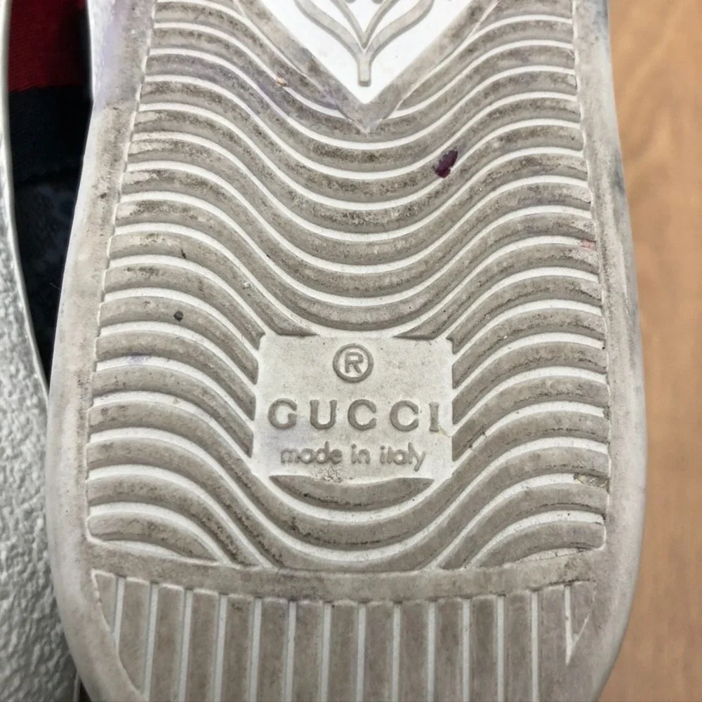 Gucci Ace GG Supreme Sneakers Mens 7 Black Streetwear Comfort Designer